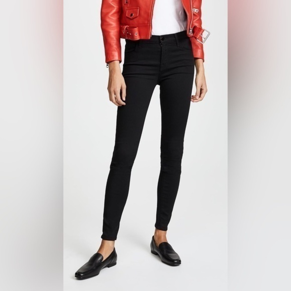 JBrand Women's 620 Mid Rise Super Skinny Jeans - black